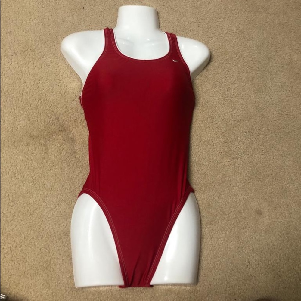 Nike Women's Red  One Piece Swimwear Size 6